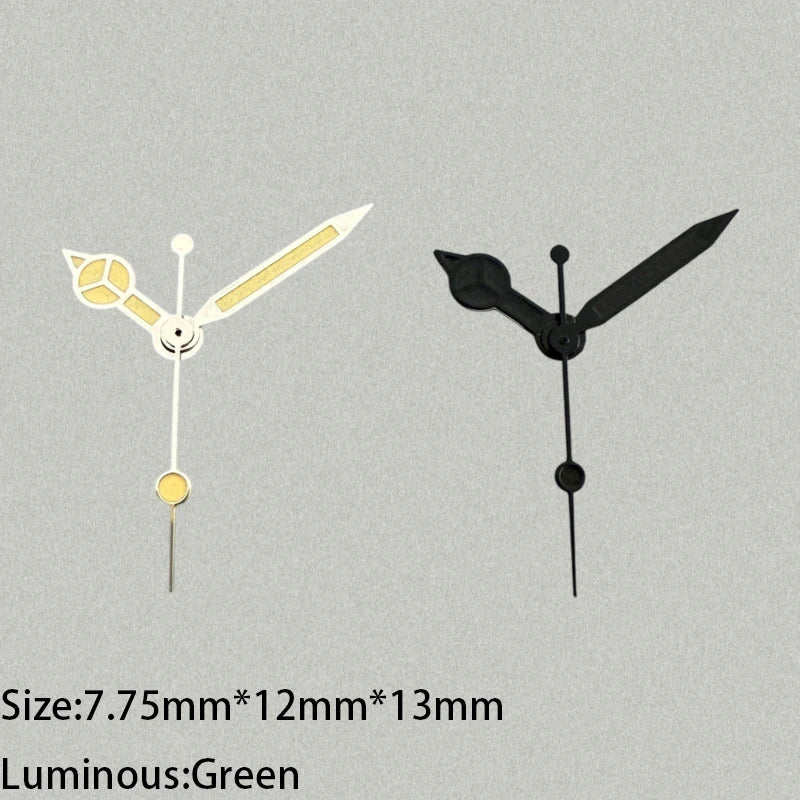 Modified Green Luminous Watch Hands Pointers for NH35/NH36/4R/7S Movement