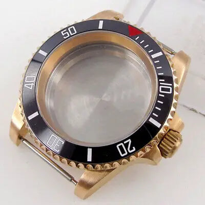 40mm CUSN8 solid Bronze sapphire glass Watch Case fit Japan NH35 NH36 ETA 2824