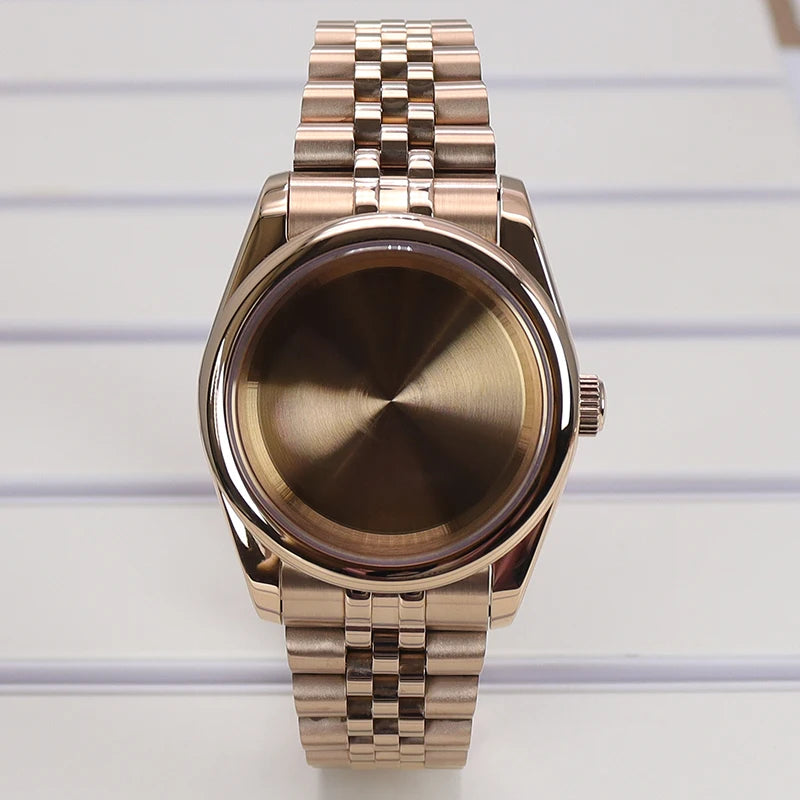 36/39mm Watch Case For NH35/36 NH38 NH70 Miyota 8215 Cases Sapphire Glass Oyster
