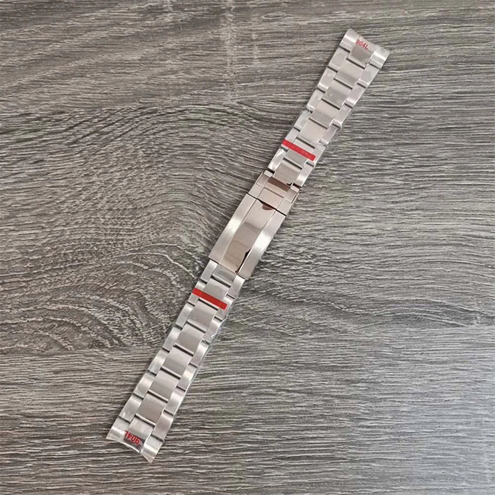 39MM RoseGold Watch Case Strap for VK63 316L Steel Shell Watchband Case Bracelet