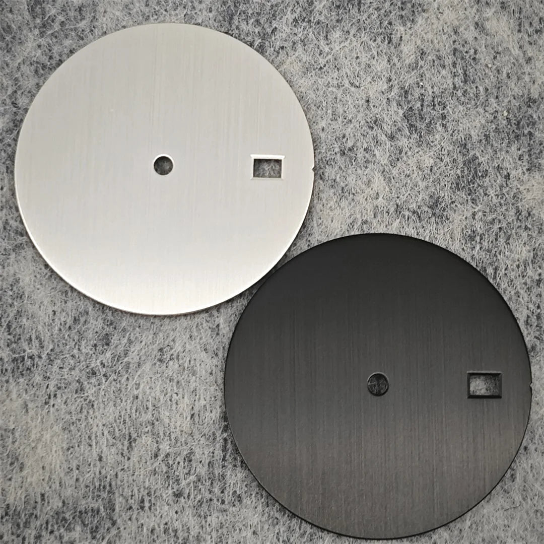 30.5mm Solid Color Watch Dial for NH35 Movement Vertical Pattern Modified
