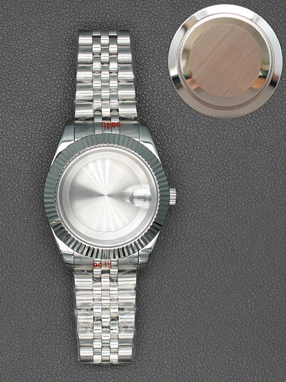 36/40mm Watch Case Sapphire Glass For nh35 nh36 Miyota 8215 28.5mm Dial Datejust