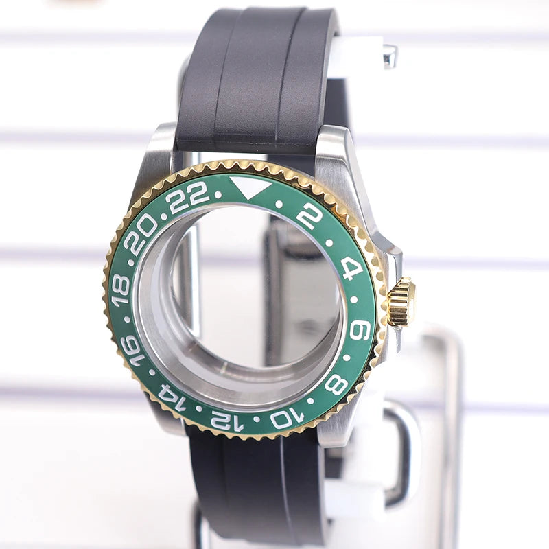 40mm Watch Case For nh35 nh36 nh34/38 Miyota8215 Eta2824 GMT SUB Case 120clicks