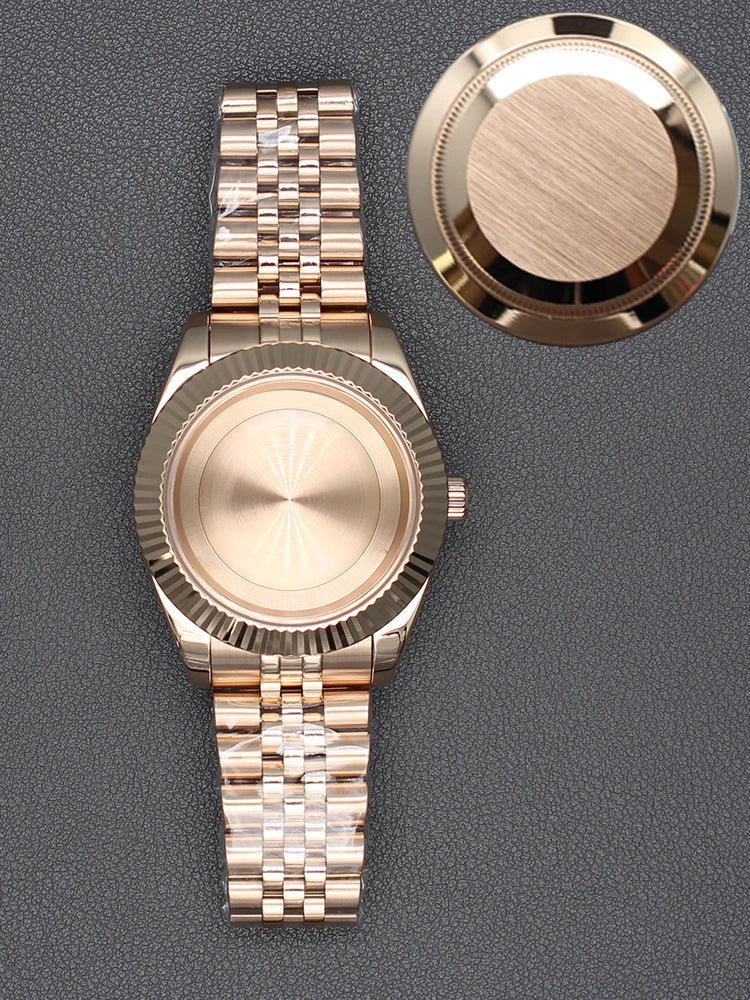 36/40mm Watch Case Sapphire Glass For nh35 nh36 Miyota 8215 28.5mm Dial Datejust