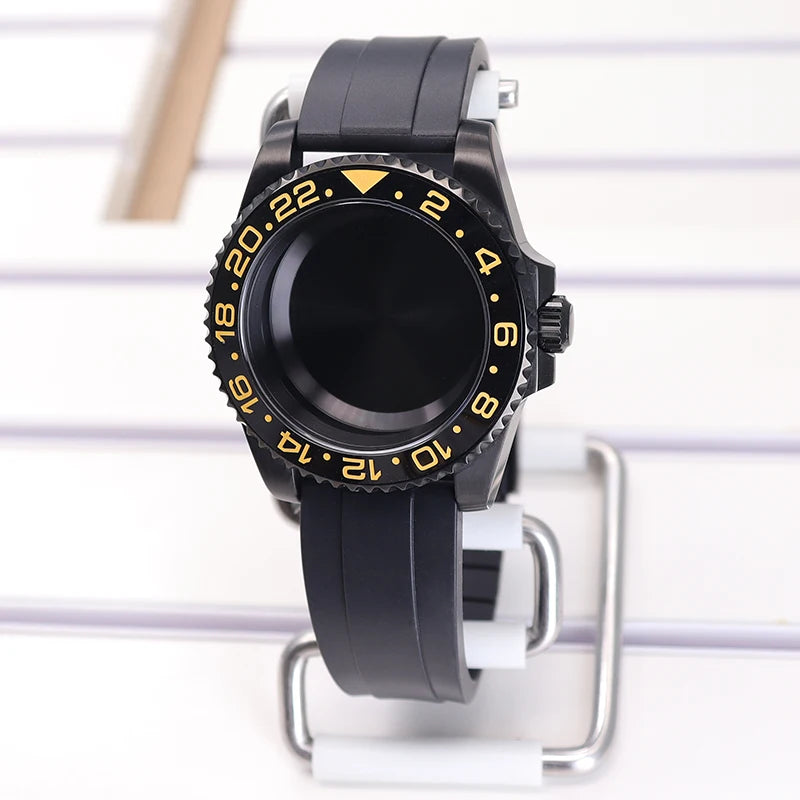 40mm Watch Case Sapphire For SUB NH35 NH36 NH34 GMT NH38 GMT Miyota 8215 Eta2824