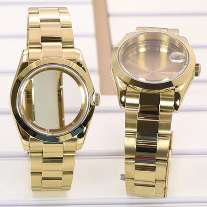 36/39mm Watch Cases and Strap Sapphire Glass For NH35 NH36 NH34 NH38 Miyota 8215