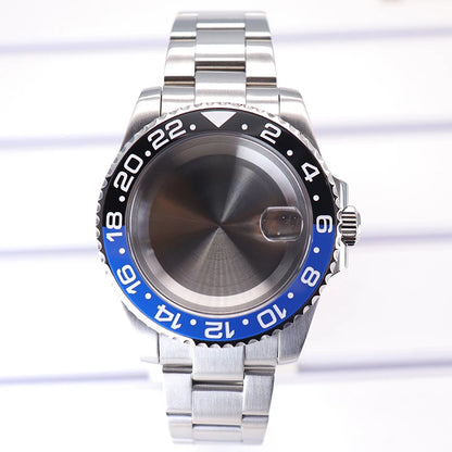 Silver 40mm Diver Case Sapphire  For NH35 NH36 NH34 NH38 Miyota 8215 Eta 2824