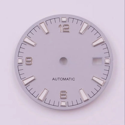 31mm 6 9 12 Digital Multicolor Watch Dial Green Luminous for NH35 Modified