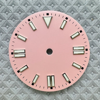28.5mm No Logo Multicolor Face with Luminous Watch Dial for NH35/NH36/4R/8215