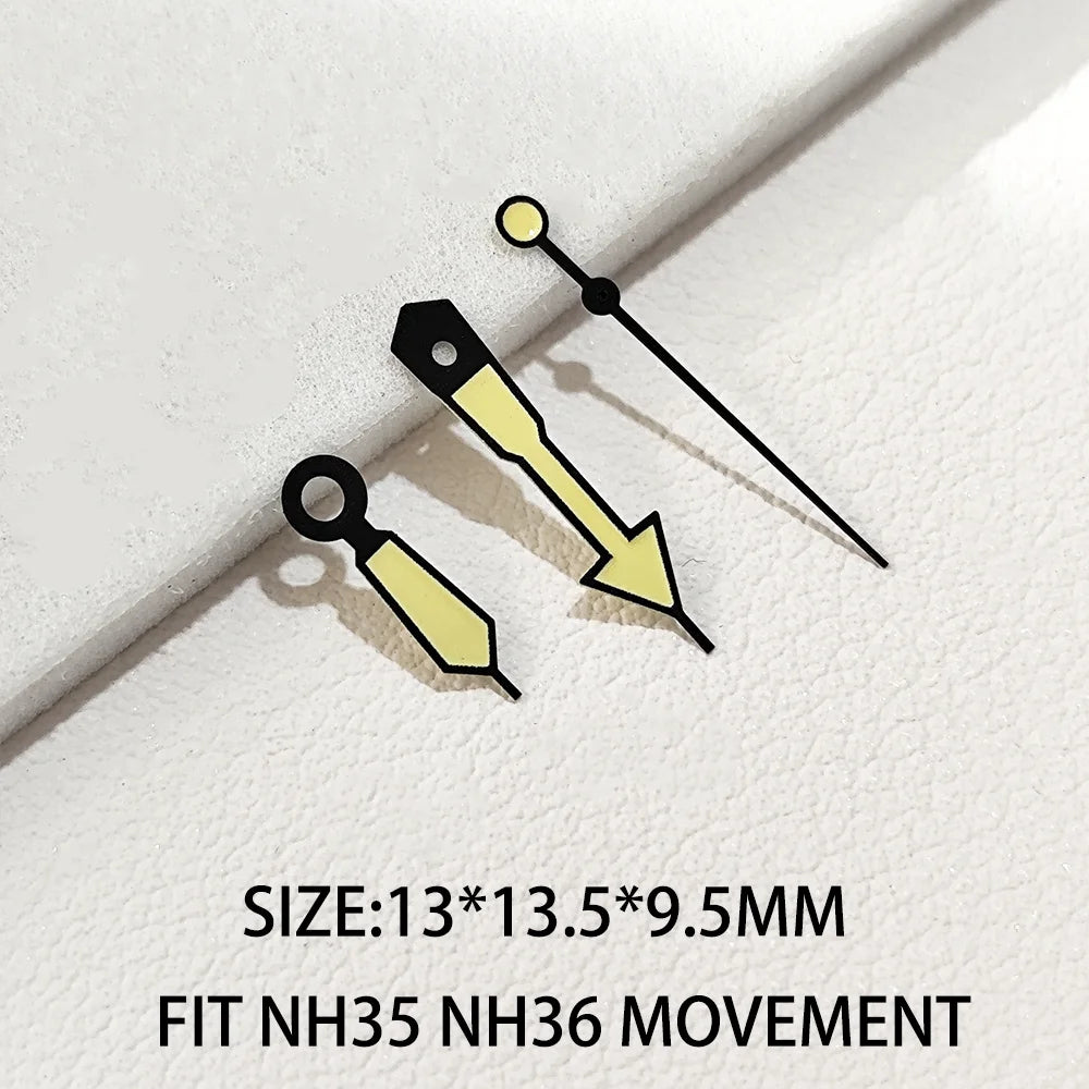 Watch Hands Pointers Green Super Luminous Suitable for NH 35 NH 36 Movement