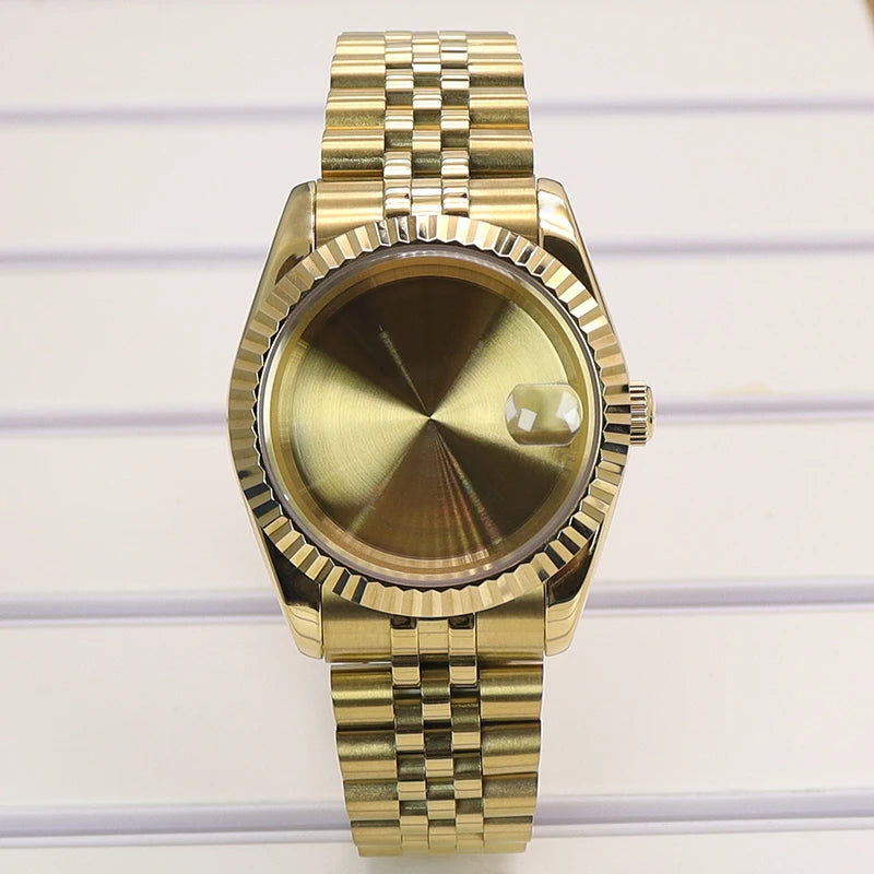 36/39mm Watch Cases Set Sapphire Glass For NH35 NH36 NH34 NH70 8215 Datejust