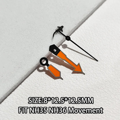 Watch Hands Luminous Suitable For NH35 NH36 Movement Personalized Second Hand