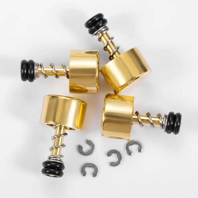 1. Set of 4 gold stainless steel watch repair push buttons for Casio GA-2100, waterproof design.  