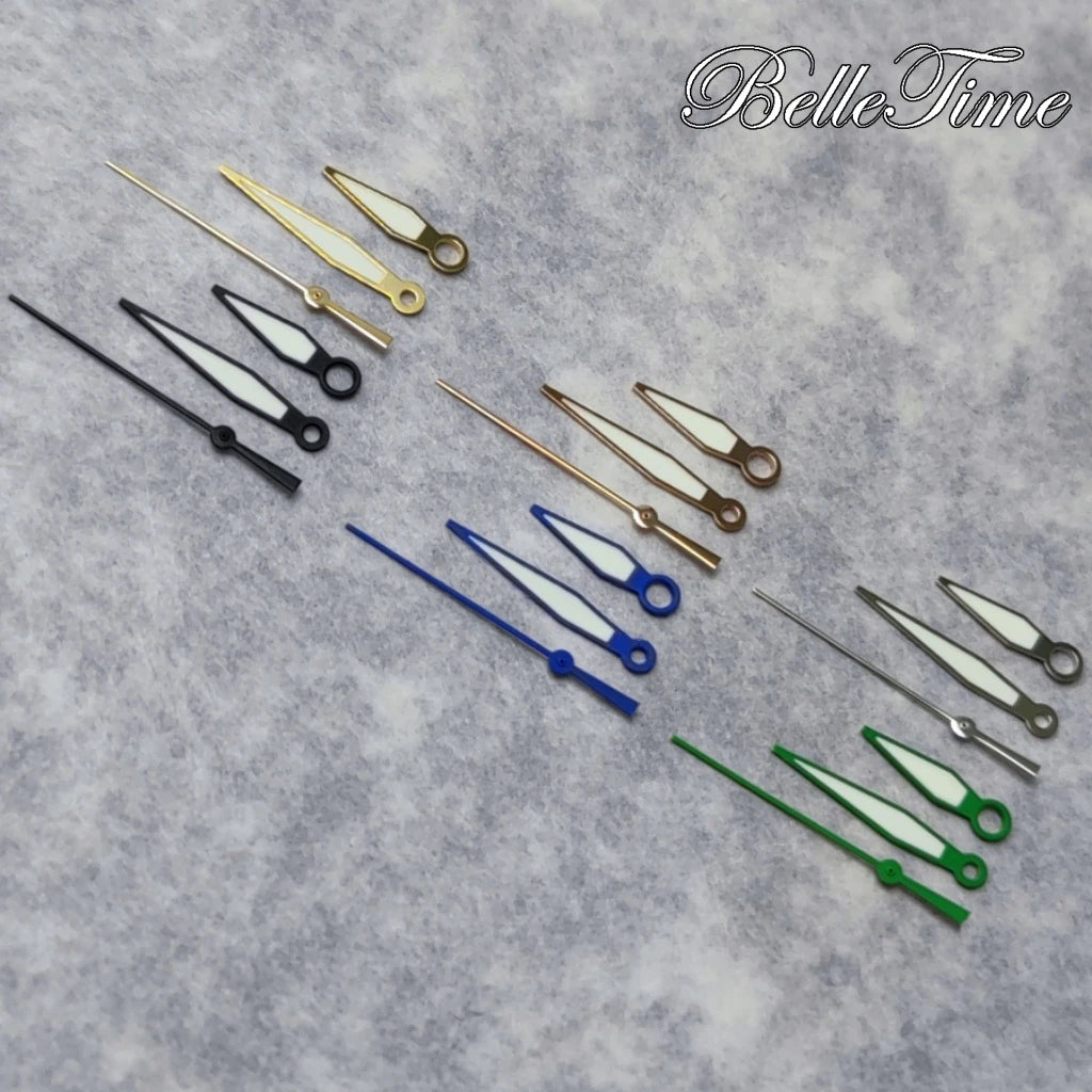 C3 Green luminous Multicolor Watch Hands for NH34 NH35 4R35 NH36 4R36 Movement