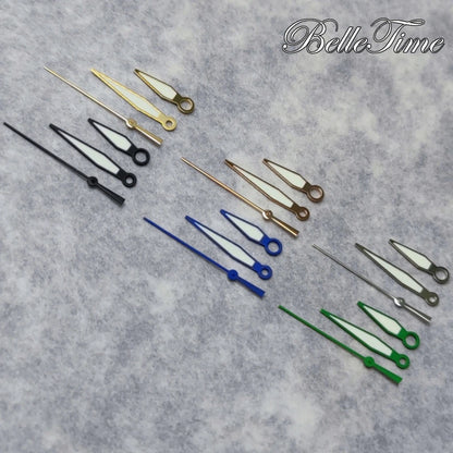 C3 Green luminous Multicolor Watch Hands for NH34 NH35 4R35 NH36 4R36 Movement