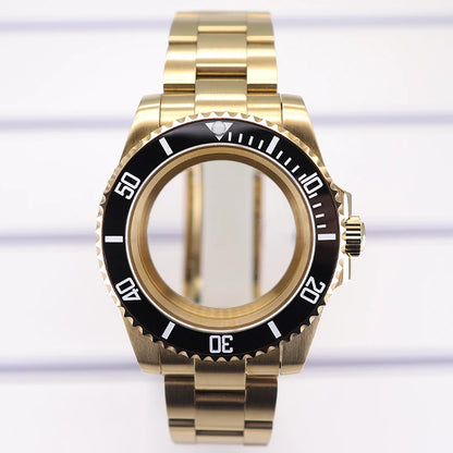 40mm Diving Watch Case Set Sapphire For NH35 NH36 NH34/38 SUB Miyota8215 Eta2824