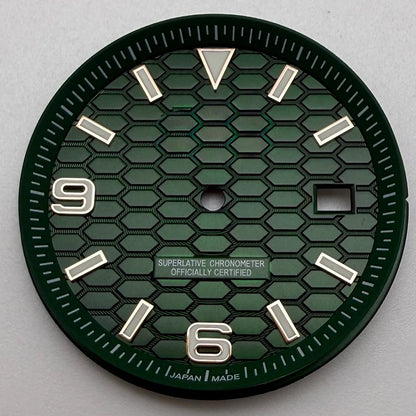 39.5mm Land-Dwellwe RG Case+Strap Sapphire Glass Luminou 33.8mm Dial Fit NH35