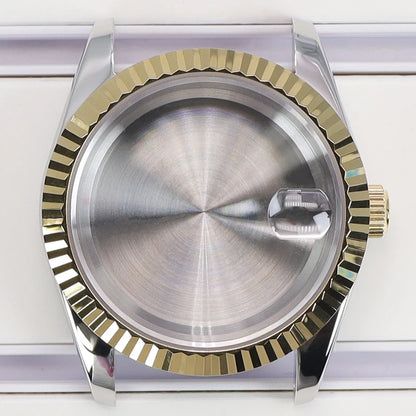 36/39mm Watch Cases Set Sapphire Glass For NH35 NH36 NH34 NH70 8215 Datejust
