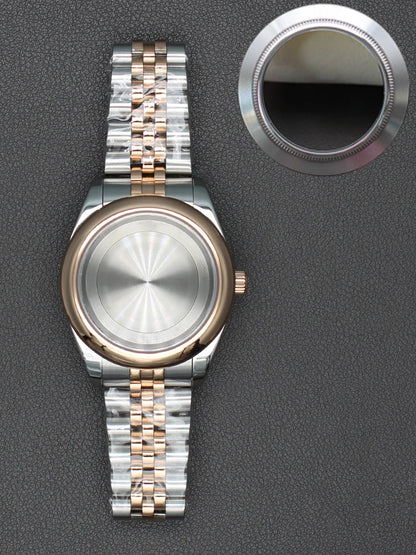 36/40mm Watch Case Sapphire Crystal For Nh35 NH36 Miyota 8215 28.5mm Dial Oyster
