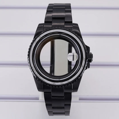 40mm Watch Case PVD Strap Sapphire For NH35 NH36 NH34 ETA 2824 8215 GMT SUB