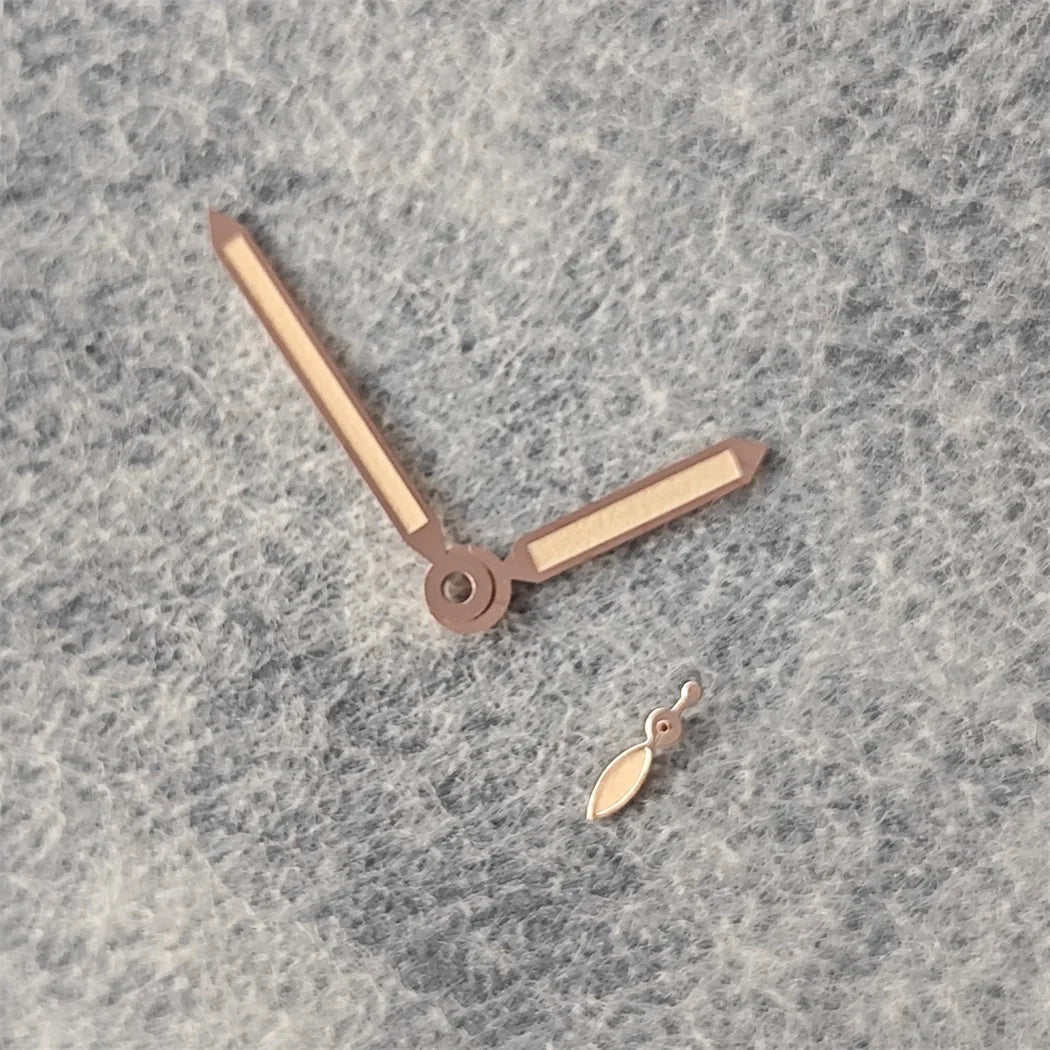 Modified Rose Gold Luminous Watch Hands for ST3600 ST3620 ETA6497 6498 Movement