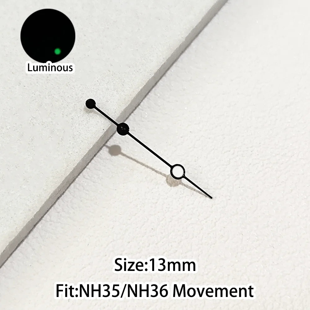 Green/Blue Green Luminous Watch Hands Fit NH35 NH36 Personalized Second Hand