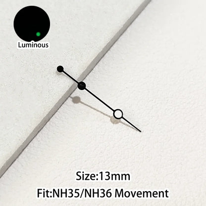 Green/Blue Green Luminous Watch Hands Fit NH35 NH36 Personalized Second Hand