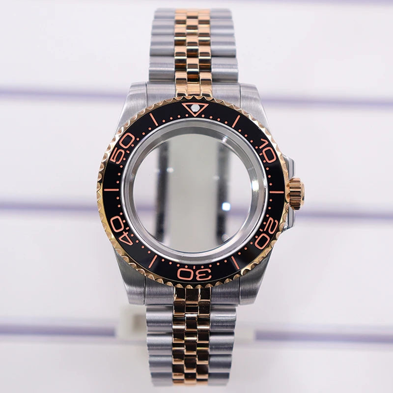 40mm Cases For NH35 NH34 NH36 NH38 NH70 Miyota8215 Eta2824 Unidirectional Bezel