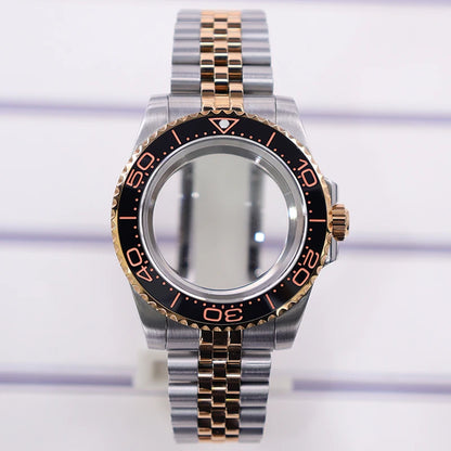 40mm Diver Watch Case For 4R NH35/36 NH38 NH70 Miyota8215 Eta2824 Sapphire Glass
