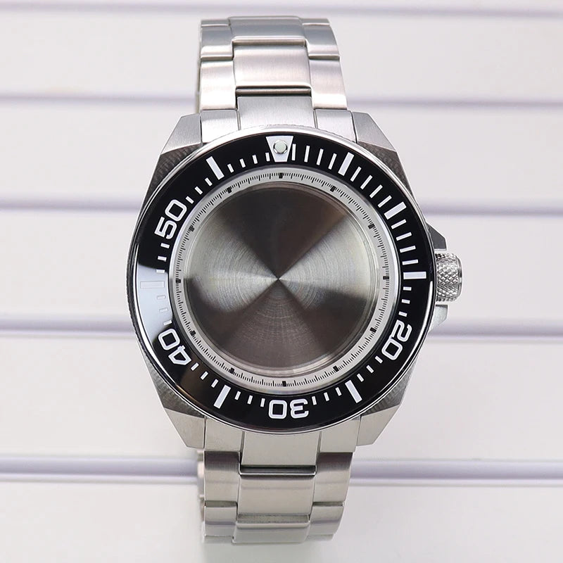 43.8mm Steel Watch Cases  For NH35 NH36 NH34 NH38 4R36 Modified Samurai Diving