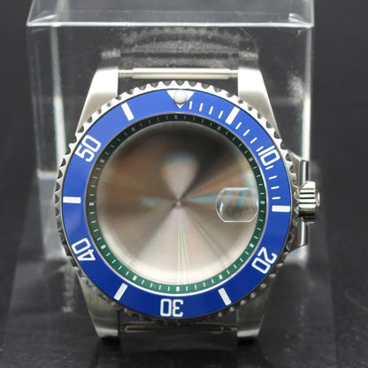 40mm Diver Watch Cases Ceramic Bezel Sapphire Glass For Sub NH35 NH36 NH34 NH38