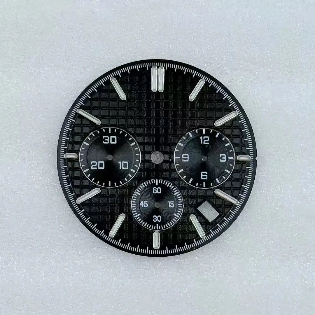 31.8mm Mechanical Timer Watch Dial And Hands Suitable For VK63 Quartz Movement