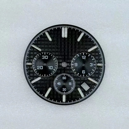 31.8mm Mechanical Timer Watch Dial And Hands Suitable For VK63 Quartz Movement