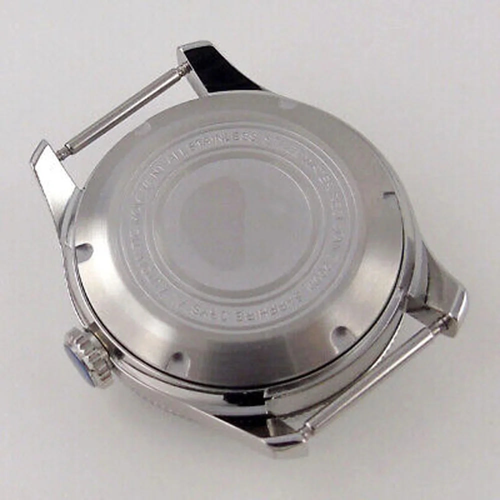 40mm Double Bow Sapphire Glass Watch Case Fit NH34 NH35 NH36 2824 Ceramic Bezel