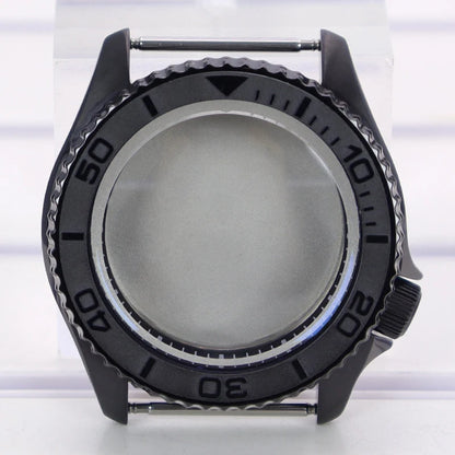 42mm PVD Ring Watch Case With Bezel Sapphire For Mods 007 NH35 NH36 NH38 NH34