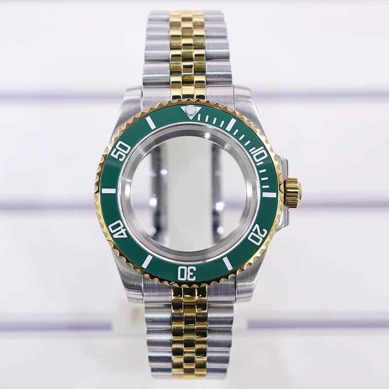 40mm Watch Case Sapphire Glass For Nh35 Nh34 Nh36 Nh72 2824 Miyota 8215 SUB GMT