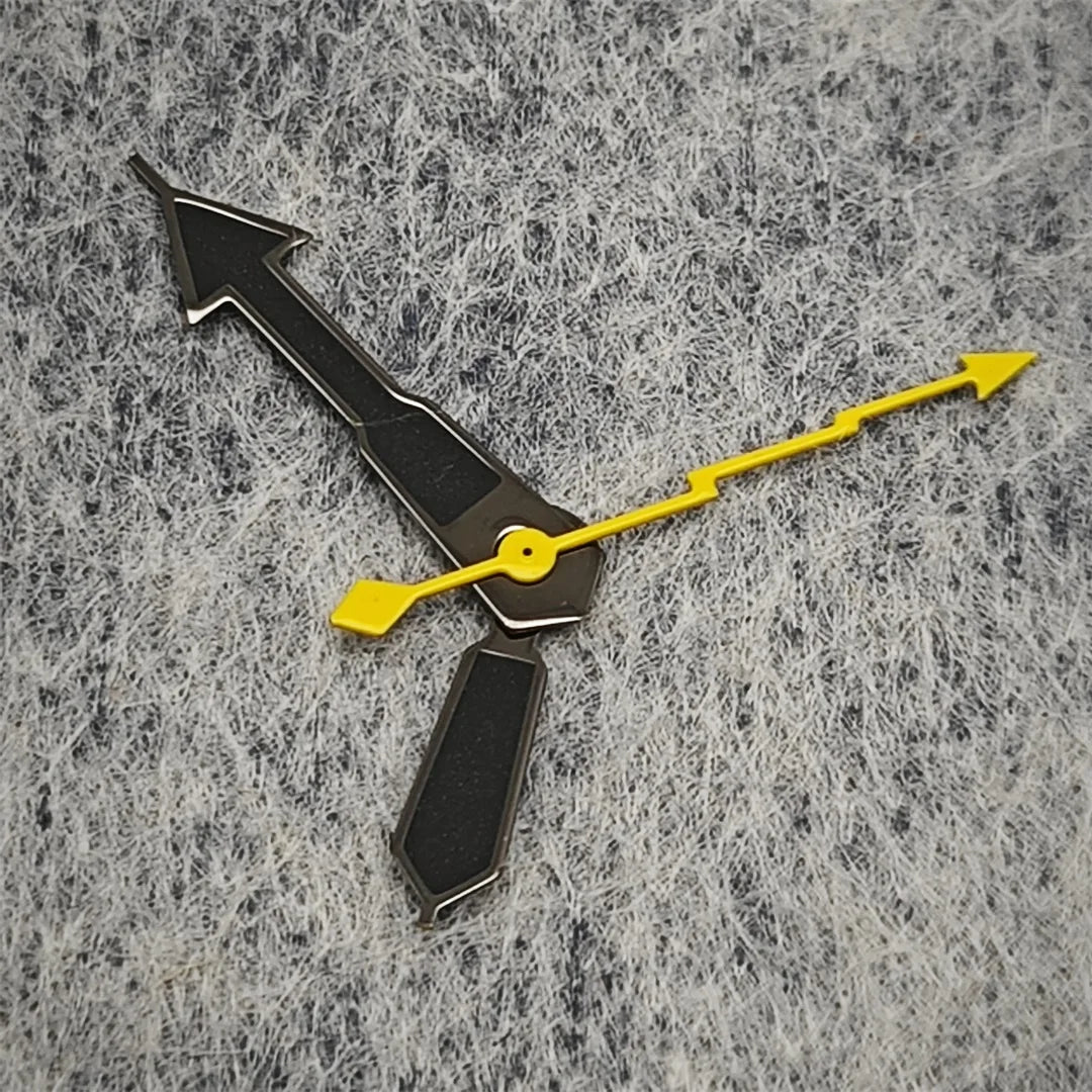Black Yellow Lightning Second Hand Weak Green Luminous Hands for NH35/364R/7S