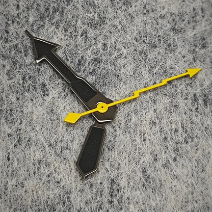 Black Yellow Lightning Second Hand Weak Green Luminous Hands for NH35/364R/7S