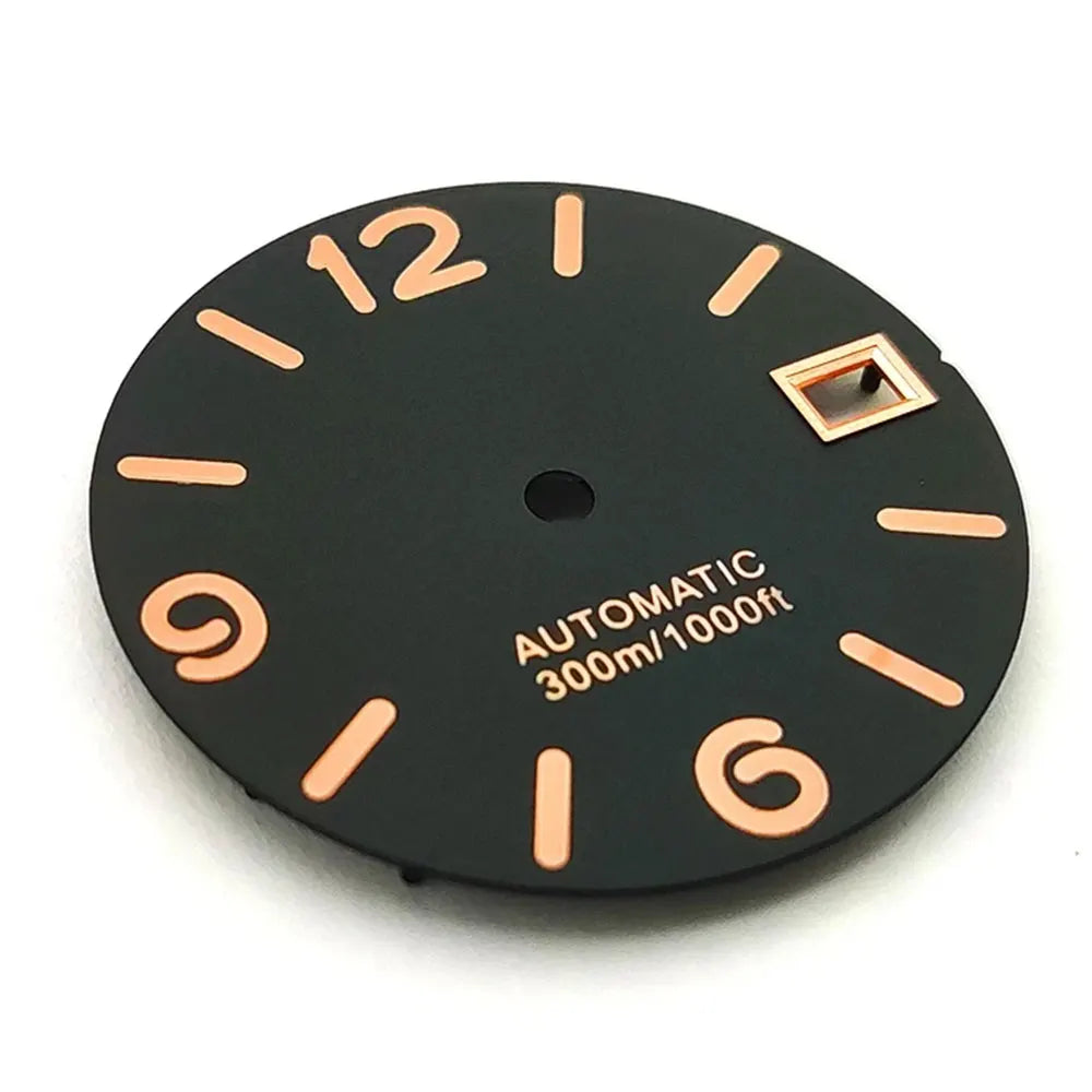 Multicolor Font 28.5mm Watch Dial C3 Green Luminous for NH35 NH36 Movement