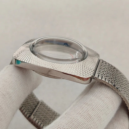 36.5mm Watch Case+Watch Strap Polished Bird's Nest Design for NH35/NH36/7S