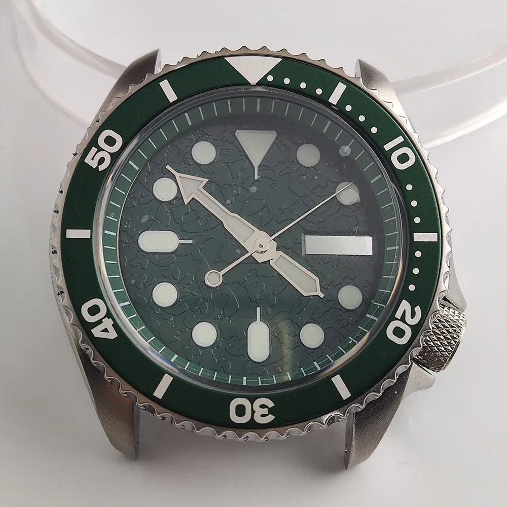 Plane Sapphire Glass Ceramic Bezel Stainless Steel Watch Case Fit NH 35 NH36 Movement High End Waterproof Watch Case