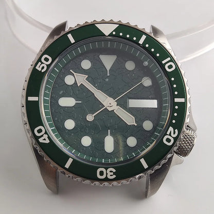 Plane Sapphire Glass Ceramic Bezel Stainless Steel Watch Case Fit NH 35 NH36 Movement High End Waterproof Watch Case
