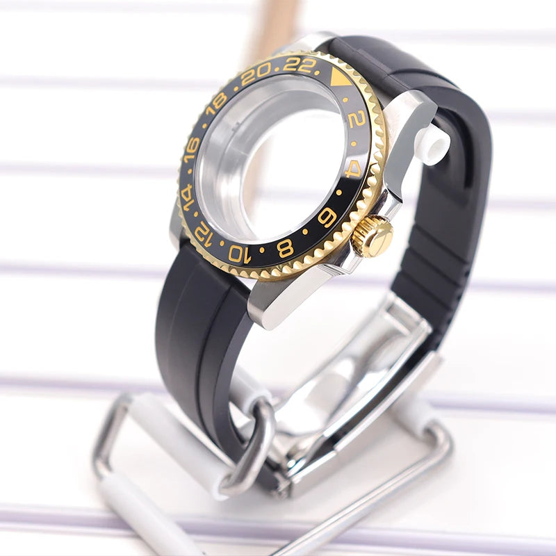 40mm Watch Case Set For GMT SUB Yacht NH34 NH35 NH36 NH39 8215 Eta2824 PT5000