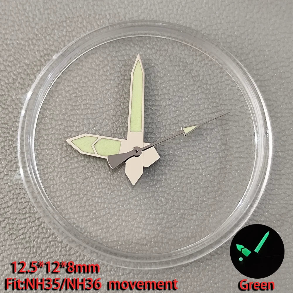 Watch Hands Pointer Luminous C3 Green Suitable for NH35/NH36 ETA 2836 2824