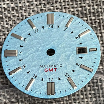 33.5mm Dial Luminous Mark fit GS Model Vintage Style NH34A Movement Watch