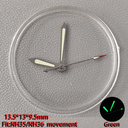 Watch Hands Pointer Luminous C3 Green Suitable for NH35/NH36 ETA 2836 2824