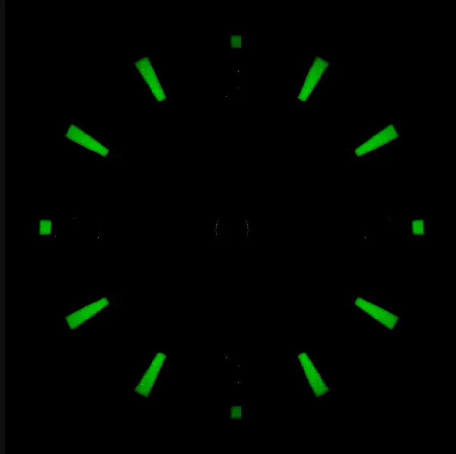 31mm 6 9 12 Digital Multicolor Watch Dial Green Luminous for NH35 Modified