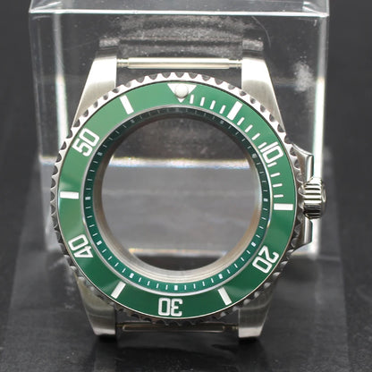 40mm Diver Watch Cases Ceramic Bezel Sapphire Glass For Sub NH35 NH36 NH34 NH38