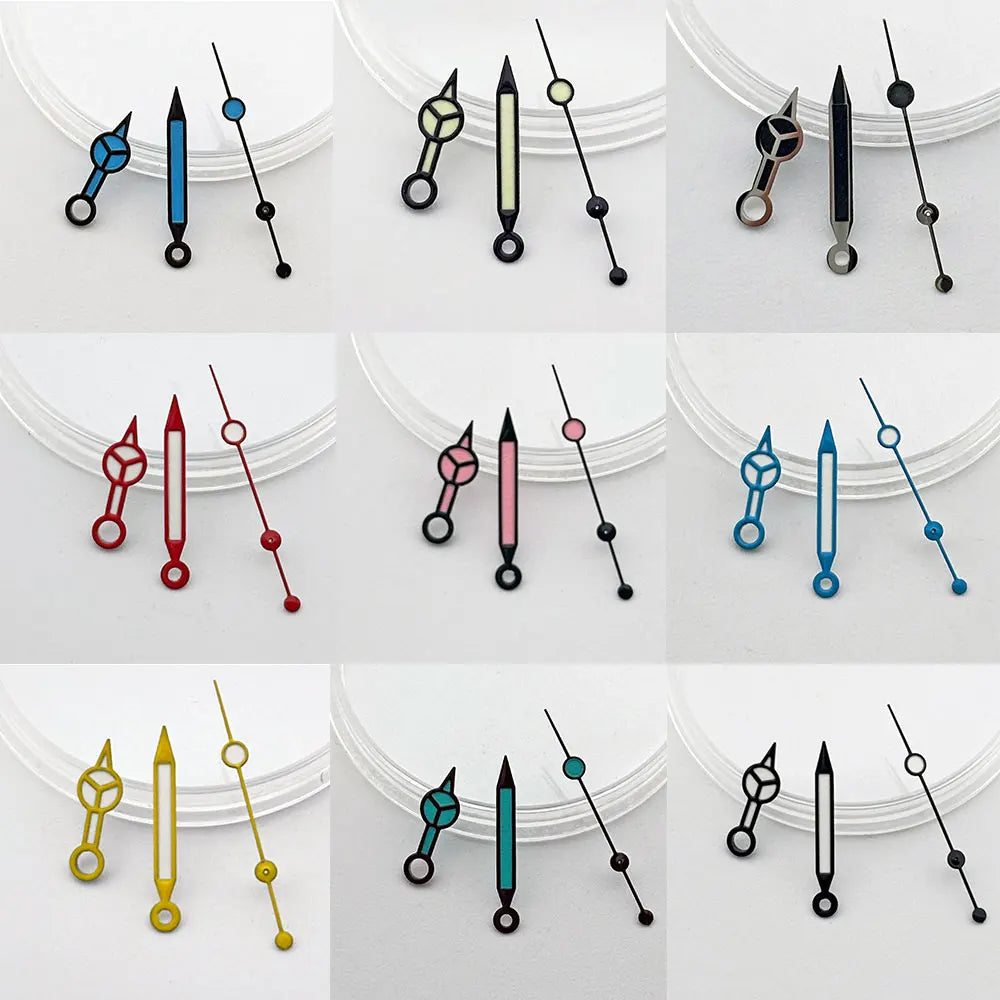 Various Styles Watch Hands Pointers C3 Luminous Suitable for NH34 NH35 NH36