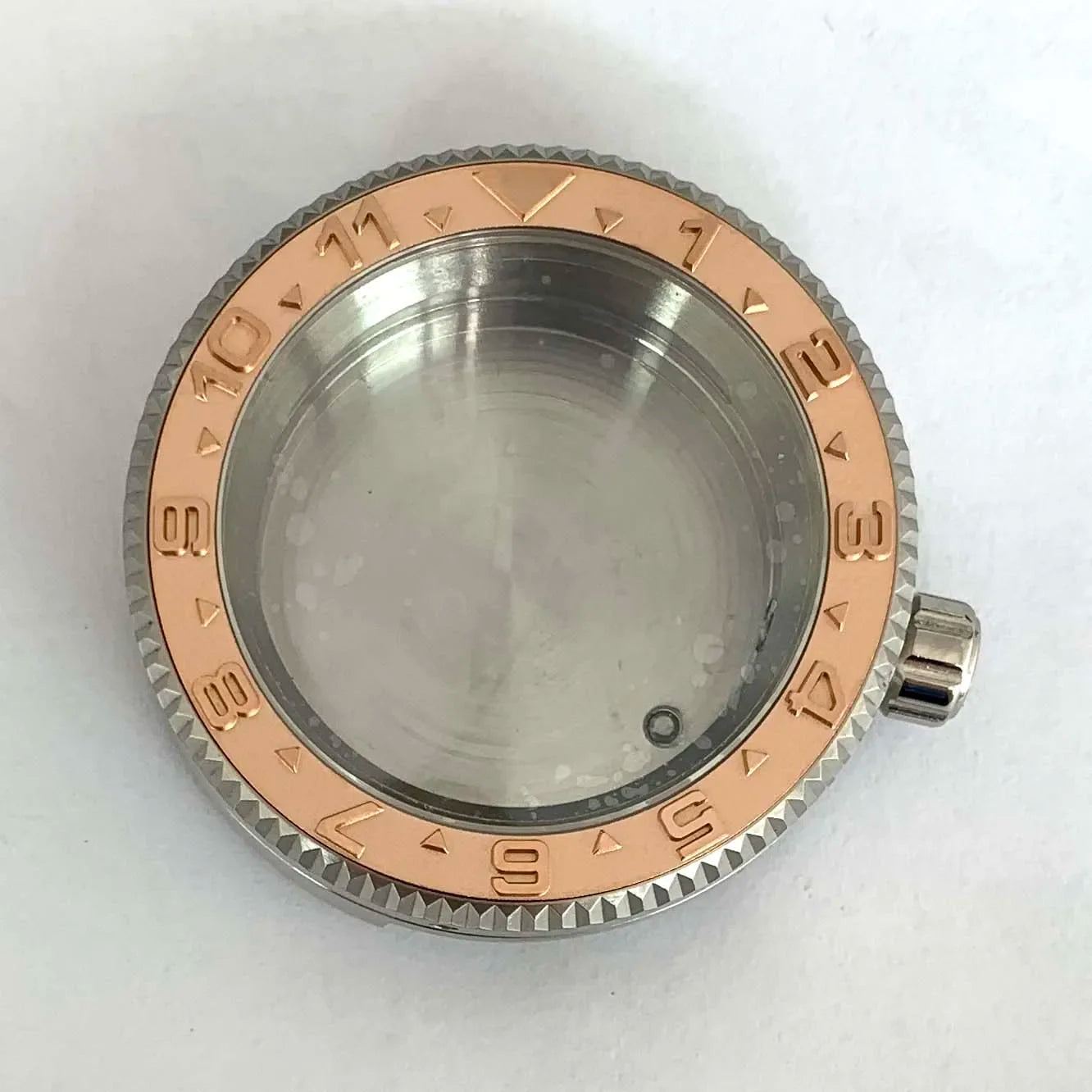42MM Watch Case Steel Cylinder Case with Sapphire Crystal for NH35/NH36/4R/7S